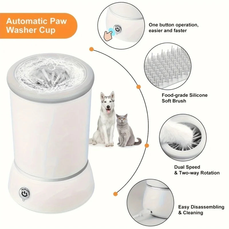 PinkPawsy | Keep Your Home Clean and Your Pet Happy – Automatic Pet Paw Cleaner