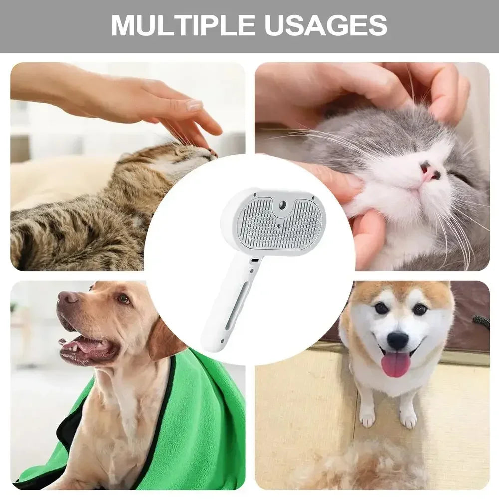 SteamCare™ Pet Grooming Comb – Hair Remover & Massaging Brush